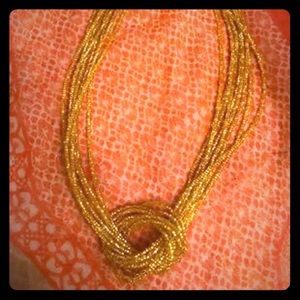 Set of Two Tied Bead Necklaces